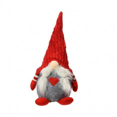Decoratiune Gnome w red hat, Decoris, 14x12x30 cm, poliester, multicolor