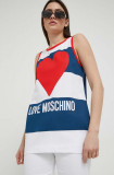 Love Moschino top din bumbac