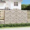 VidaXL Coșuri gabion arcuite 7 buc. 300x50x200/220 cm, fier galvanizat 3146796