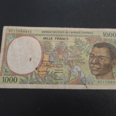 Bancnota 1000 francs Africa Centrala