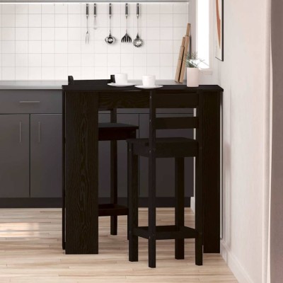 Masă de bar Stejar negru 102 x 50 x 103.5 cm Lemn compozit foto