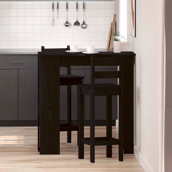 Masă de bar Stejar negru 102 x 50 x 103.5 cm Lemn compozit