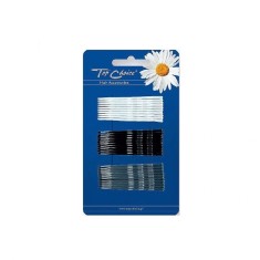Set 30 agrafe pentru par, alb/ negru/ gri, Top Choice foto
