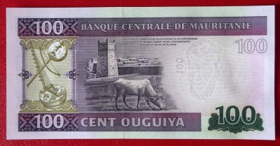 Mauritania 100 Ouguiya 2015 UNC necirculata ** foto