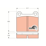 Placute frana TRW GDB101