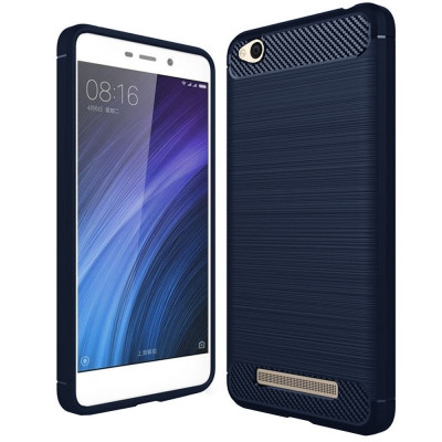 Husa Pentru XIAOMI RedMi 4A - Luxury Carbon TSS, Bleumarin foto