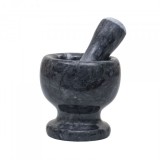 Mojar cu pistil marmura 10cm negru Zilan ZTS8044