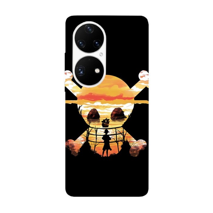 Husa compatibila cu Huawei Nova Y70 model One Pice Skull, Silicon, TPU, Viceversa