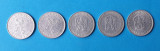 Moneda veche Cehoslovacia Lot x 5 piese - 10 Haler ani diferiti ( 1954 -1964), Europa, Alpaca