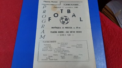 program Flacara Moreni - Gaz M. Medias foto