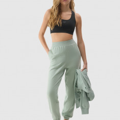 Pantaloni jogger de trening cu bumbac organic pentru femei - verzi