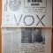 ziarul VOX februarie 1991 - saptamanal monarhist, regele mihai despre romania