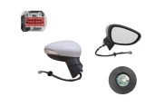 Oglinda exterioara Ford Fiesta (Ja8), 01.2013-12.2017, montare dreapta, reglaj electric; grunduit; incalzit; sticla asferica; geam cromat; rabatabil;