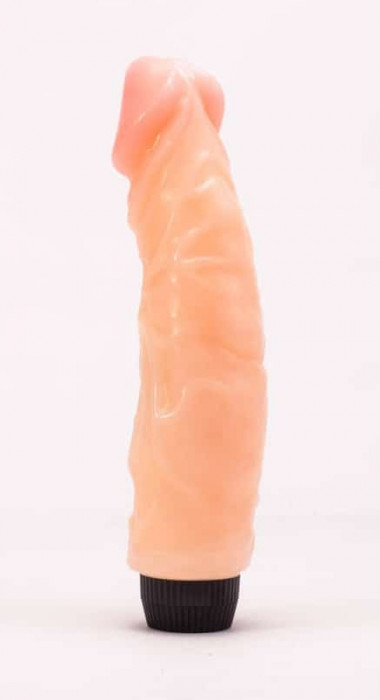 Vibrator Jelly Rubber, Bej, 20 cm