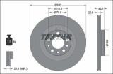 Disc frana Alfa Romeo Giulia, Stelvio Motor 2.0, 2.0, 2.0 Q4, 2.0 Q4, 2.0 Q4, 2.0 Q4, 2.2 D, 320x22mm, 43.1 mm, OE 50532946