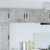 vidaXL Dulap de bucătărie cu raft 2 pcs Gri din beton 50 x 31 x 40 cm 885252