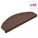 vidaXL Covorașe scară 30 buc maro 65x24x4 cm