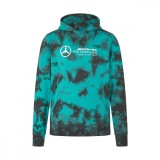 Mercedes AMG Petronas hanorac de bărbați cu glugă Tie Dye F1 Team 2024 - XXL