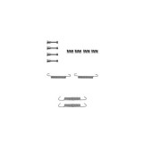 Set accesorii reparatie saboti frana mana Delphi LY1042, parte montare : Punte Spate