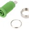 Soclu Banană Verde 4mm 24A pentru Panou