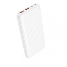 Baterie Externa Borofone BJ80A Clever, 10000mAh, 22.5W, QC + PD, 1 x USB-C - 2 x USB-A, Alba