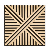 Panou acustic de perete Deco VI cu aspect de bambus, 60x60x1,8 cm