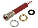 Lampă de control LED roșie 12V, IP54