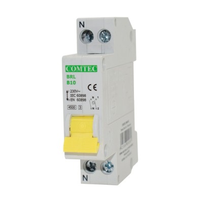 Siguranta automata modulara Comtec BRL 16812, 1P+N, 10 A, curba B foto