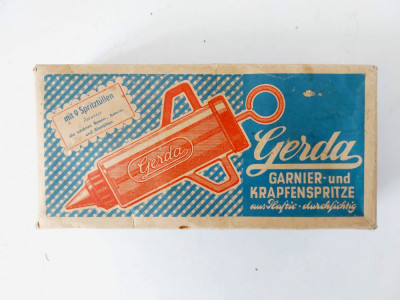 Set ornare prajituri, tip siringa, vechi vintage Germania Gerda anii 70 colectie foto