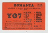 bnk cp Carte postala QSL - Radio club Sport Club Electroputere Craiova