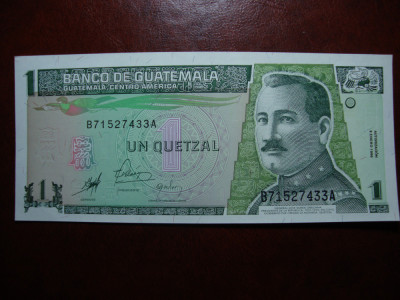 GUATEMALA 1 QUETZAL 1998 UNC foto