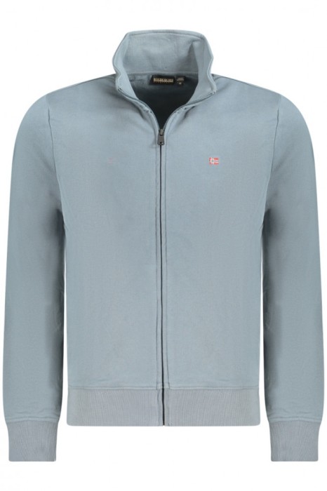 Napapijri Hanorac fara gluga cu fermoar BALIS FZH SUM barbati, cu mini logo, Regular fit, Gri, S