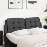 VidaXL Pernă pentru tăblie pat, negru, 120 cm, piele artificială