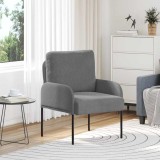 vidaXL Canapele cu pernă 55cm Gri &icirc;nchis placaj 42023439