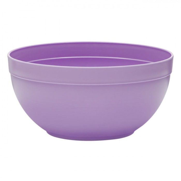 Bol Plastic, Rotund, Culoare Mov, Capacitate 2.5L, Diametru 20cm, &Icirc;nălțime 10cm, Potrivit Mașină de Spălat Vase, Potrivit Cuptor Microunde