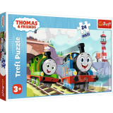 Puzzle Trefl 24 Maxi Thomas Tom Si Percy Pe Linii