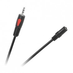 Cablu Cabletech 3.5mm Jack Male - 3.5mm Jack Female 1.8m eco-line negru foto