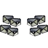 BZRSH Set 8 Lampi Solare 100 LED 0.44W Panou 1800mAh 3 Moduri Senzor Miscare