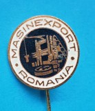 Insigna veche Industrie realizari Epoca de Aur MASINEXPORT ROMANIA