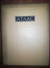 ATLAS DE ANATOMIE UMANA vol 2- SINELNIKOV in limba rusa