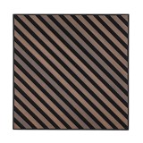 Panou acustic de perete Deco III cu aspect de nuc, 60x60x1,8 cm