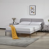 Pat tapitat Porvoo textil 140x200 cm gri [en.casa] HausGarden Leisure, [en.casa]