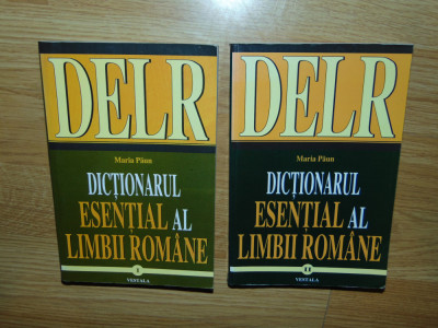 DICTIONARUL ESENTIAL AL LIMBII ROMANE 2 VOL.-MARIA PAUN ANUL 2005 foto