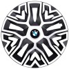 Set 4 Capace Roti 16 inchi (R16), Best Alb-Negru, Compatibile Cu BMW