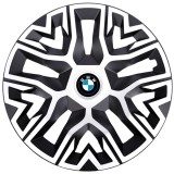 Cumpara ieftin Set 4 Capace Roti 15 inchi, Best Alb-Negru, Compatibile Cu BMW