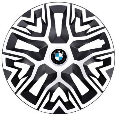 Set 4 Capace Roti 15 inchi (R15), Best Alb-Negru, Compatibile Cu BMW foto