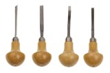 Stubai set micro-dălți de sculptat 4 piese