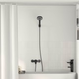 vidaXL Set de cap de duș Negru G 1 / 2 inci 42023399