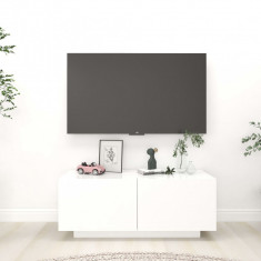 Comoda TV, alb, 100x35x40 cm, PAL