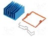Radiator extrudat, aluminiu, 30mm x 30mm, albastra, Advanced Thermal Solutions - ATS-X53300P-C1-R0